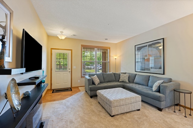 9605 Scott Cir N, Brooklyn Park, MN 55443 - living area with light carpet and baseboards