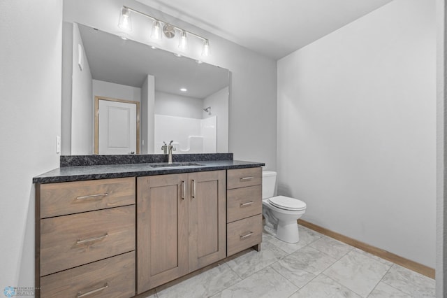 1057 61st Ave W, West Fargo, ND 58078 - full bathroom featuring vanity and marble finish floors