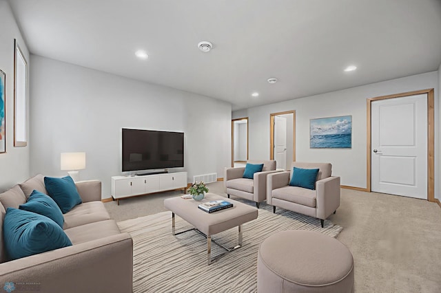 1057 61st Ave W, West Fargo, ND 58078 - living room with light carpet and recessed lighting