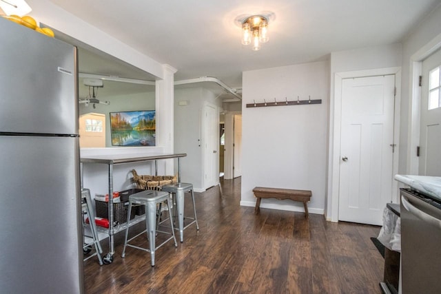 1109 Adams St, Mankato, MN 56001 - dining space with wood finished floors and baseboards