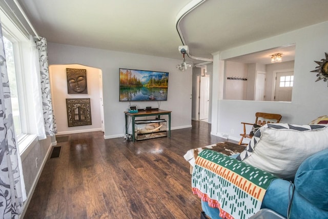 1109 Adams St, Mankato, MN 56001 - living area with wood finished floors and baseboards