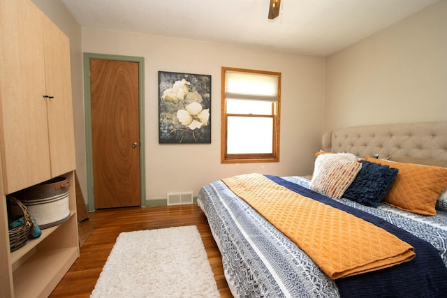 624 Garfield Ave, North Mankato, MN 56003 - bedroom featuring wood finished floors and a ceiling fan