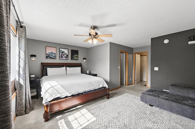 13433 Brick Path, Rosemount, MN 55068 - carpeted bedroom with a textured ceiling and ceiling fan