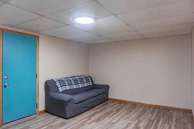 7639 Nicholas Way, Chanhassen, MN 55317 - living area with wood finished floors and a drop ceiling