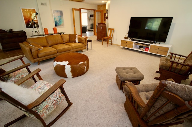11715 Sorenson Lake Rd, Merrifield, MN 56465 - view of carpeted living area