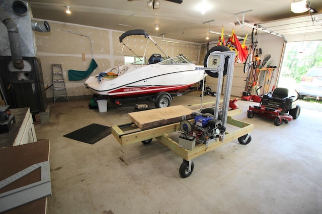 11715 Sorenson Lake Rd, Merrifield, MN 56465 - garage with a garage door opener