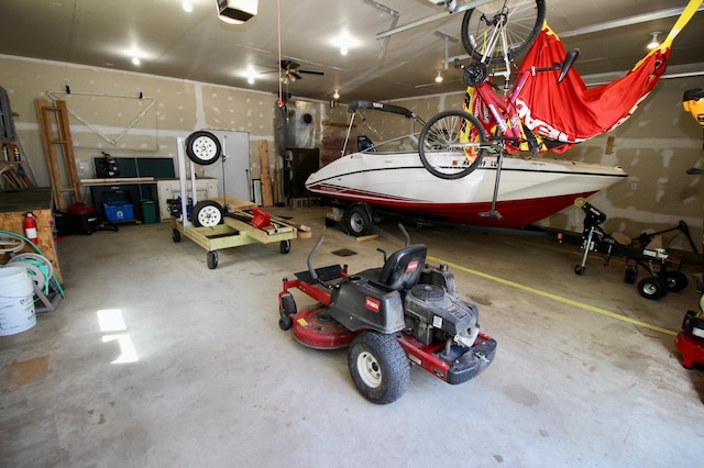 11715 Sorenson Lake Rd, Merrifield, MN 56465 - garage featuring a garage door opener