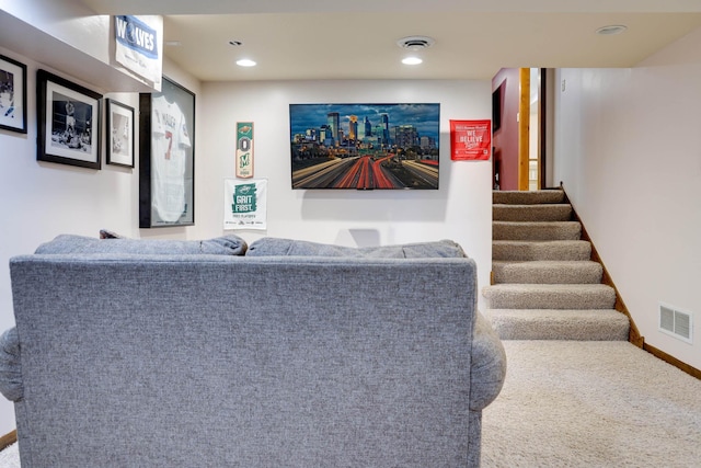 7771 Odean Ave NE, Otsego, MN 55330 - bar area with stairway, recessed lighting, and carpet floors