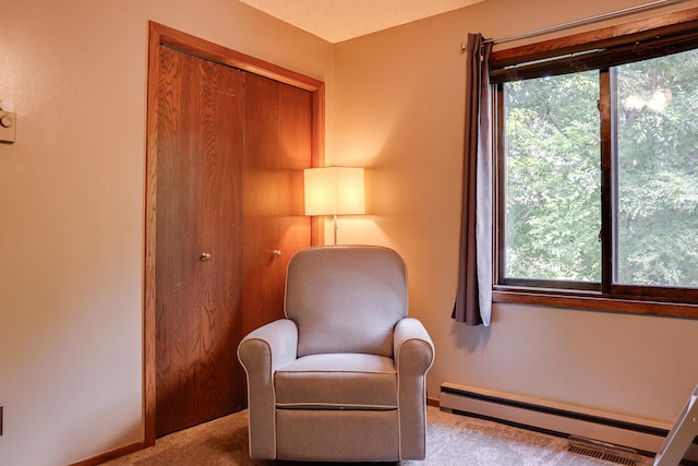 7771 Odean Ave NE, Otsego, MN 55330 - sitting room featuring a baseboard radiator and carpet
