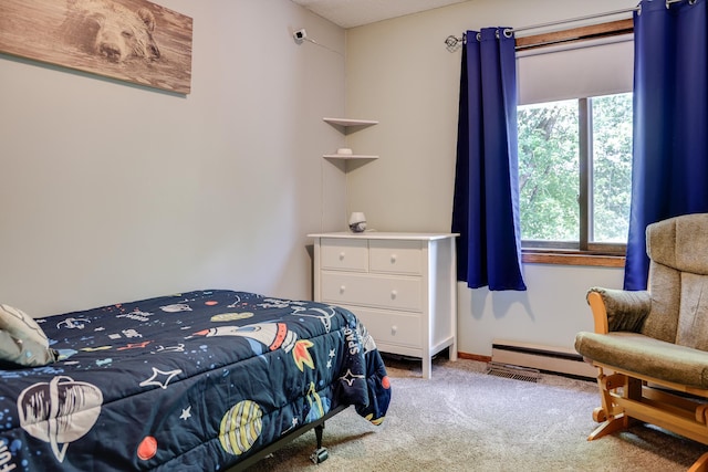 7771 Odean Ave NE, Otsego, MN 55330 - bedroom featuring a baseboard heating unit and carpet