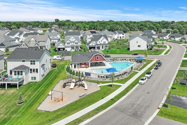 2301 Kester Ave NE, Saint Michael, MN 55376 - aerial view of residential area featuring a pool
