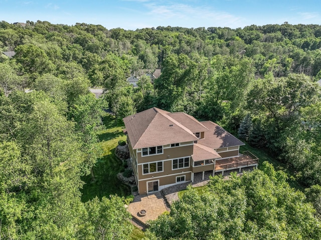 860 Prairie Meadows Dr, Hudson, WI 54016 - view from above of property featuring a heavily wooded area