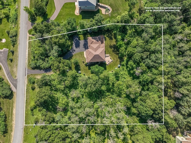 860 Prairie Meadows Dr, Hudson, WI 54016 - view of property location with property parcel outlined