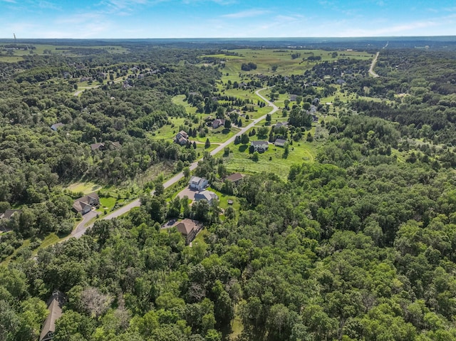 860 Prairie Meadows Dr, Hudson, WI 54016 - aerial view of property's location with a heavily wooded area