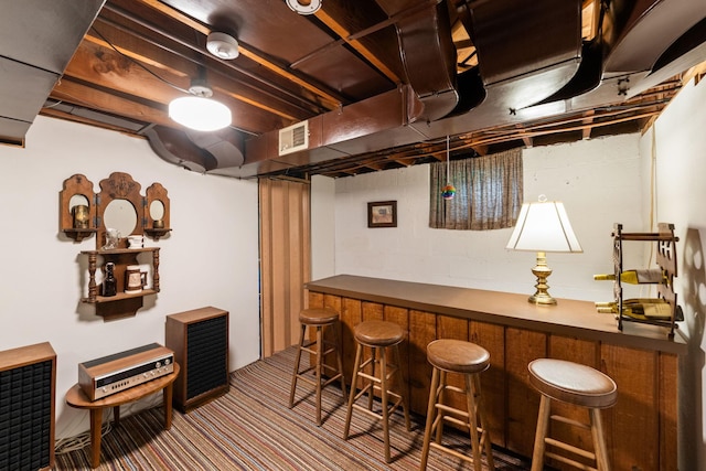 5924 10th Ave S, Minneapolis, MN 55417 - indoor dry bar featuring carpet flooring