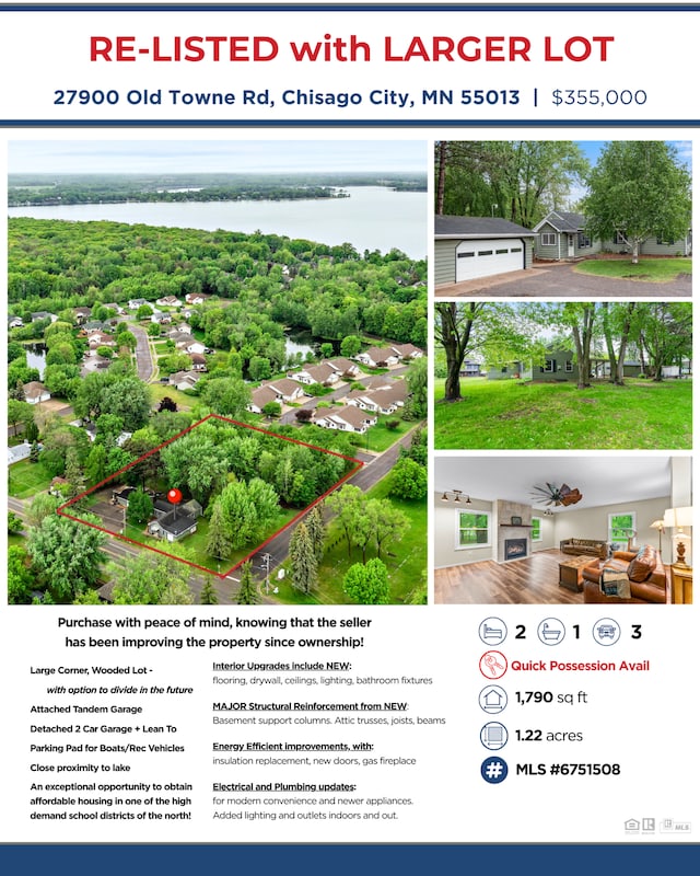 27900 Old Towne Rd, Chisago City, MN 55013 - view of marketing collateral with multiple images