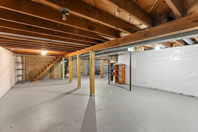 27900 Old Towne Rd, Chisago City, MN 55013 - unfinished basement with stairs