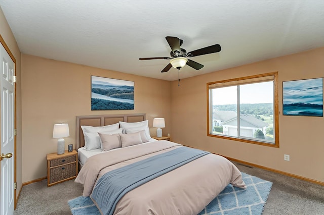 4540 Prairie View Pl NW, Rochester, MN 55901 - bedroom with carpet flooring and a ceiling fan