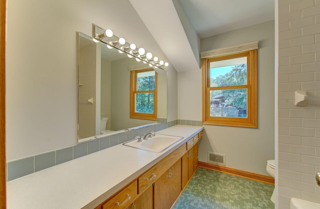 1636 9th Ave NE, Rochester, MN 55906 - bathroom with healthy amount of natural light, vanity, a shower, and a bath