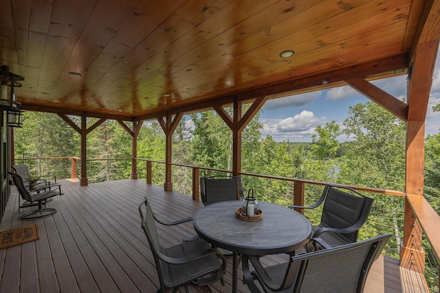 2018 County 5 NW, Hackensack, MN 56452 - deck with outdoor dining space
