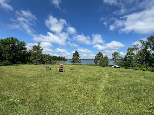 48285 229th Ave, Clearbrook, MN 56634 - view of green lawn with a water view