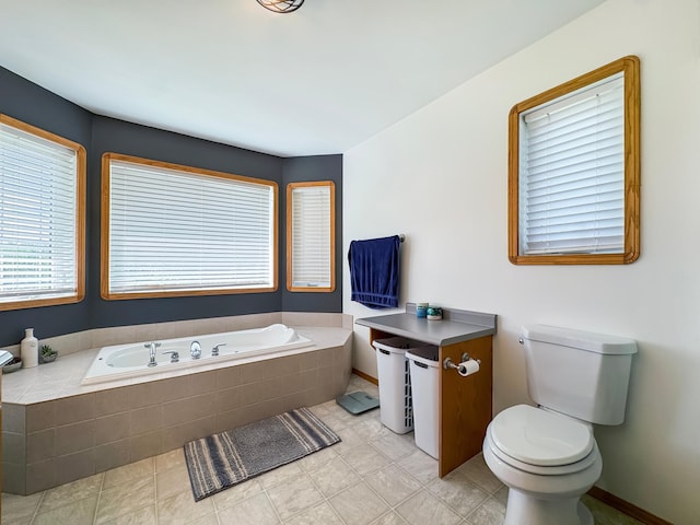 48285 229th Ave, Clearbrook, MN 56634 - bathroom featuring a bath and toilet