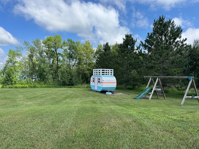 48285 229th Ave, Clearbrook, MN 56634 - view of green lawn with a playground