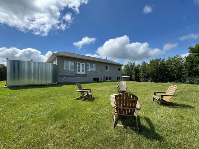 48285 229th Ave, Clearbrook, MN 56634 - view of green lawn featuring a fire pit