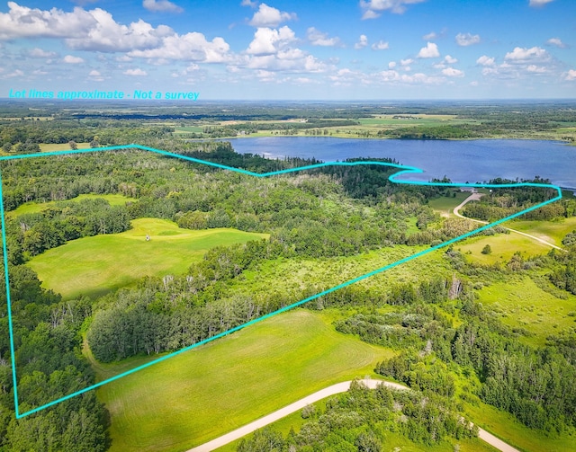 48285 229th Ave, Clearbrook, MN 56634 - view of property location with a large body of water and property parcel outlined