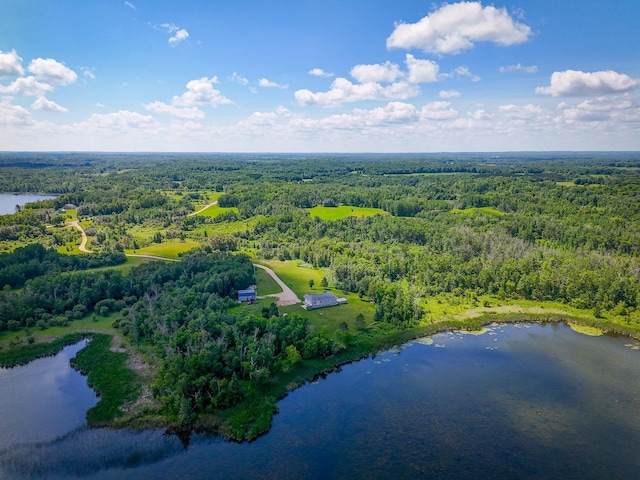 48285 229th Ave, Clearbrook, MN 56634 - drone / aerial view of a heavily wooded area and a large body of water