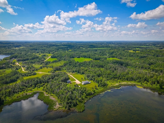 48285 229th Ave, Clearbrook, MN 56634 - drone / aerial view of a heavily wooded area and a large body of water