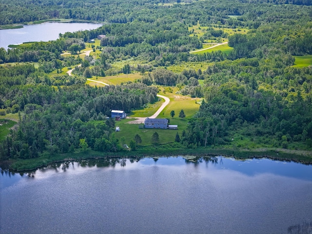 48285 229th Ave, Clearbrook, MN 56634 - drone / aerial view of a heavily wooded area and a large body of water