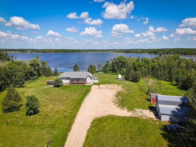 48285 229th Ave, Clearbrook, MN 56634 - view from above of property with a nearby body of water