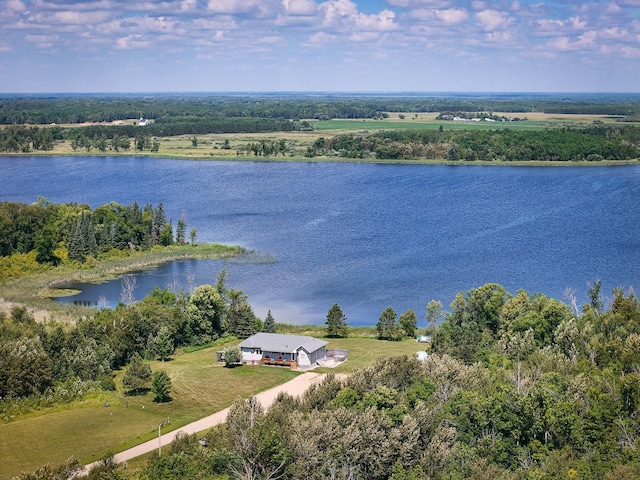 48285 229th Ave, Clearbrook, MN 56634 - view from above of property with a nearby body of water