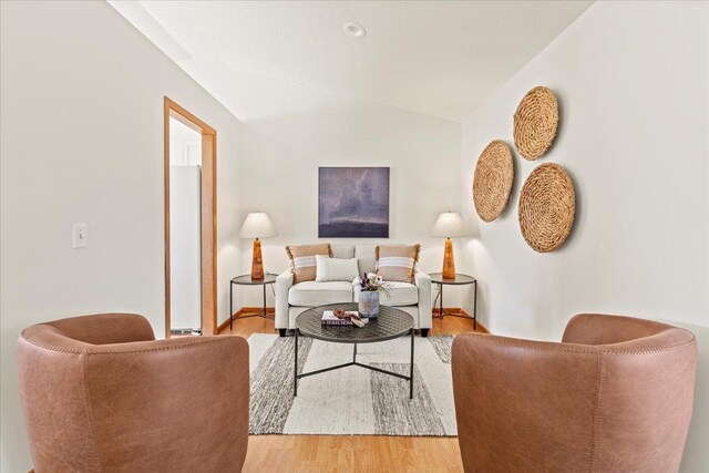 3455 Kahler Dr NE, Saint Michael, MN 55376 - living area with lofted ceiling and light wood-style flooring