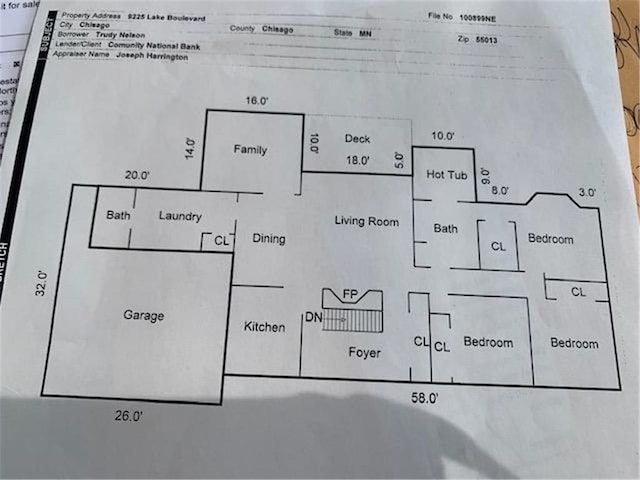 9225 Lake Blvd, Chisago City, MN 55013 - view of floor plan / room layout