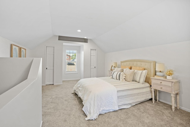 26030 2nd St W, Zimmerman, MN 55398 - bedroom featuring carpet flooring and lofted ceiling