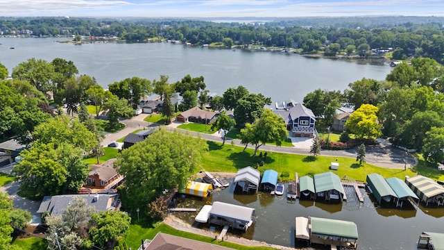 1701 Baywood Ln, Mound, MN 55364 - aerial view of residential area featuring a large body of water