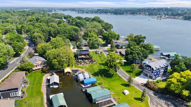 1701 Baywood Ln, Mound, MN 55364 - aerial perspective of suburban area featuring a large body of water