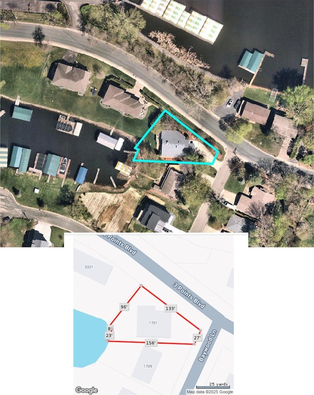 1701 Baywood Ln, Mound, MN 55364 - map / location featuring property parcel outlined