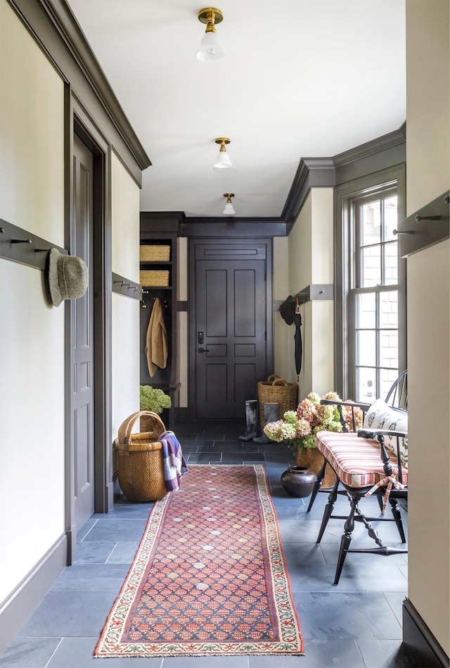 14XX Fox St, Wayzata, MN 55391 - hallway with crown molding and baseboards