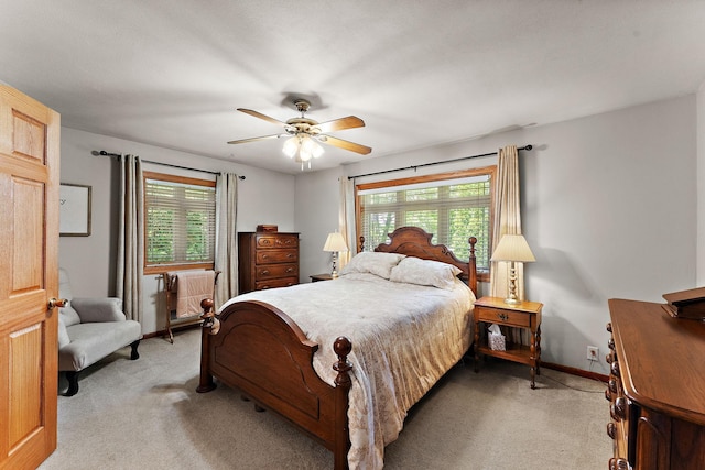 1682 Oakdale Ave W, Saint Paul, MN 55118 - bedroom featuring light carpet and ceiling fan