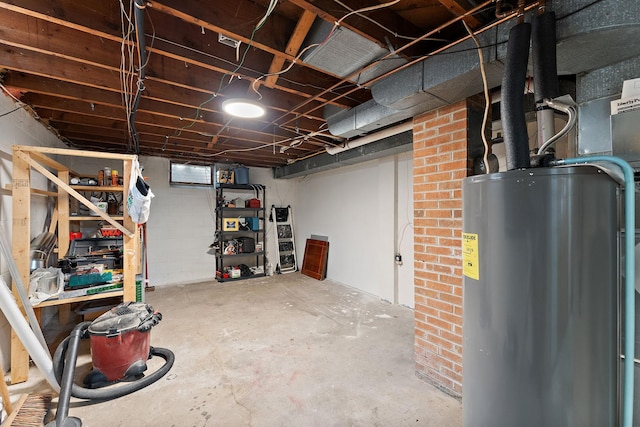 1682 Oakdale Ave W, Saint Paul, MN 55118 - unfinished basement featuring gas water heater