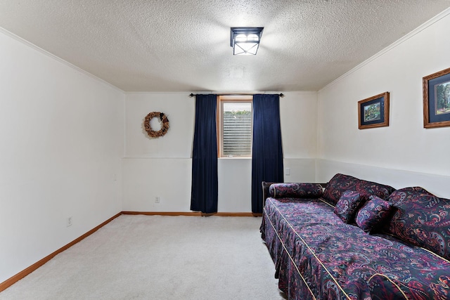 1682 Oakdale Ave W, Saint Paul, MN 55118 - bedroom with carpet floors, crown molding, and a textured ceiling