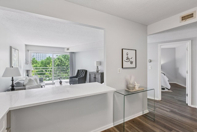 1200 Nicollet Mall Unit 523, Minneapolis, MN 55403 - office area featuring wood finished floors and a textured ceiling
