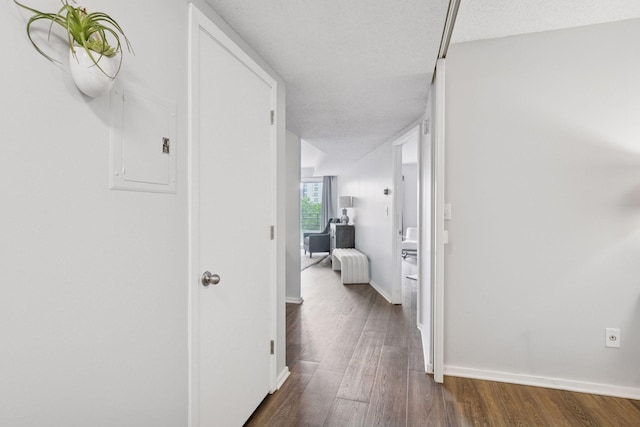 1200 Nicollet Mall Unit 523, Minneapolis, MN 55403 - corridor with dark wood-type flooring and electric panel