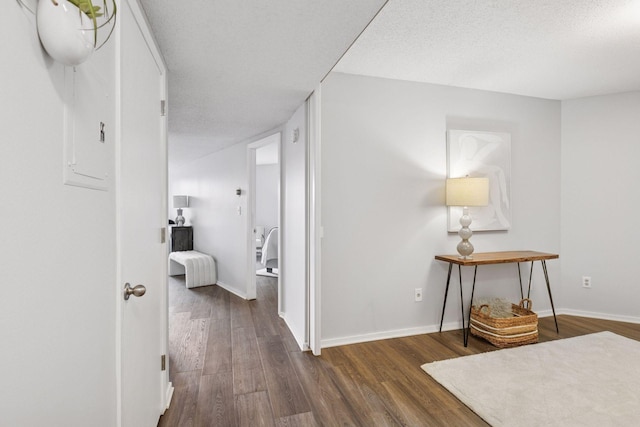 1200 Nicollet Mall Unit 523, Minneapolis, MN 55403 - hallway featuring dark wood finished floors and a textured ceiling
