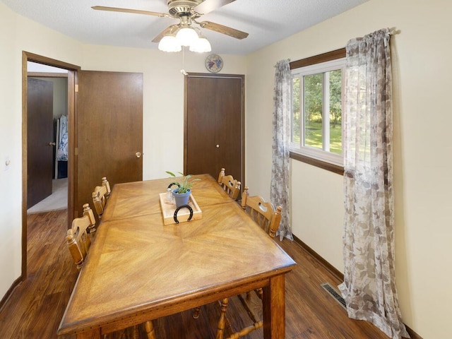 1507 234th Ln NE, Bethel, MN 55005 - dining space with wood finished floors and ceiling fan