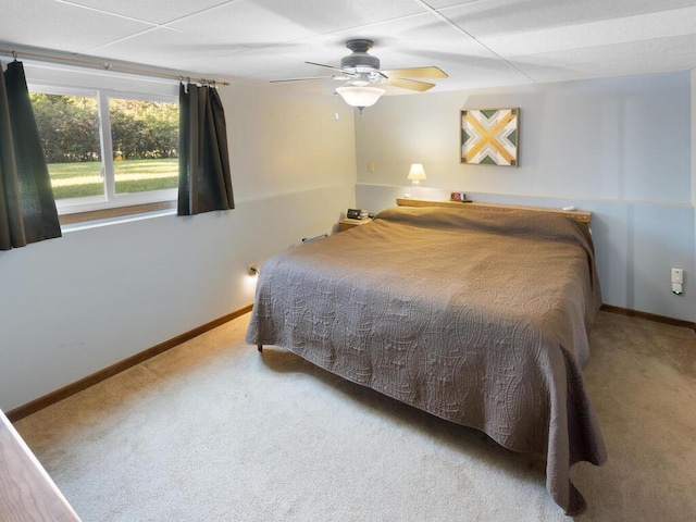 1507 234th Ln NE, Bethel, MN 55005 - carpeted bedroom featuring baseboards and a ceiling fan