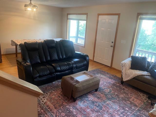 1141 5th St E, Saint Paul, MN 55106 - living area featuring wood finished floors and baseboards